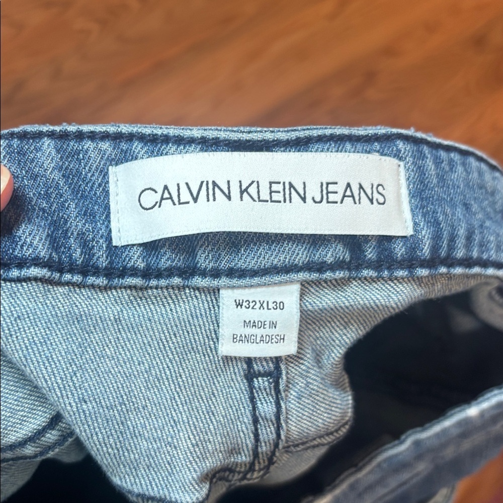 Men’s Calvin Klein Jeans Dark Blue Straight Leg 32 x 30 - Picture 7 of 9